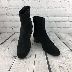 Rag & Bone, Black Suede Ankle Boots, EU 35